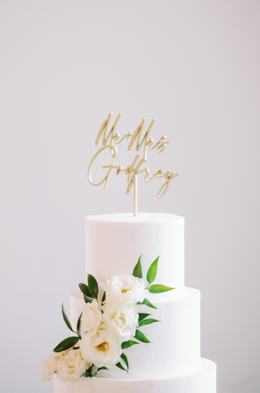 Keri Souther And Joshua Godfrey Marry In Denver North Carolina cake