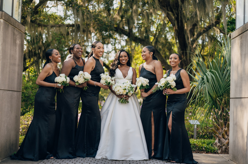 London Curry and Shagari Jackson Marry in Louisiana Bridesmaids