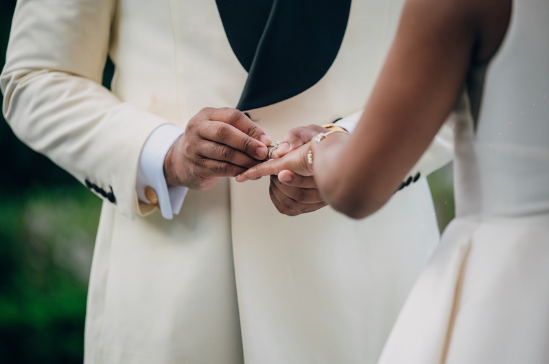 London Curry and Shagari Jackson Marry in Louisiana Ceremony Rings