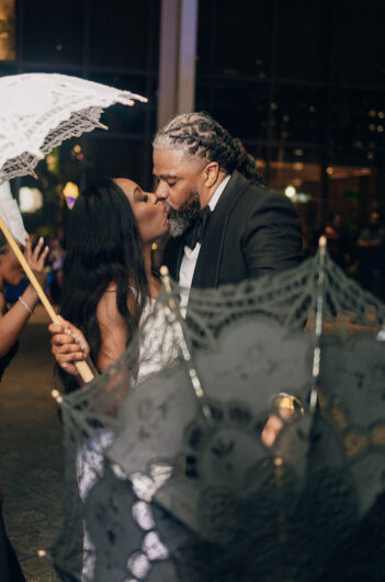 London Curry and Shagari Jackson Marry in Louisiana Umbrella