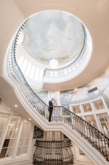 Rachel Bradshaw and Chase Lybbert Marry in Texas Stairs