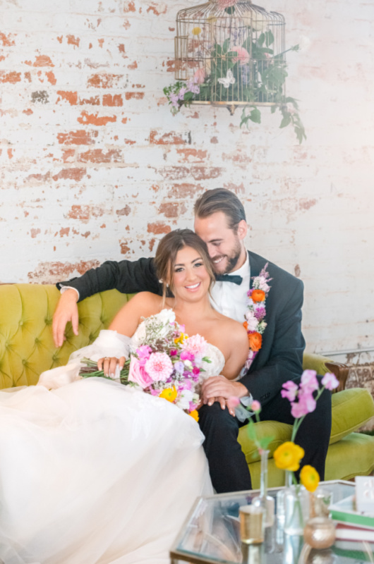 Styled Shoots By Southern Bride Charleston Cedar Room couple sitting