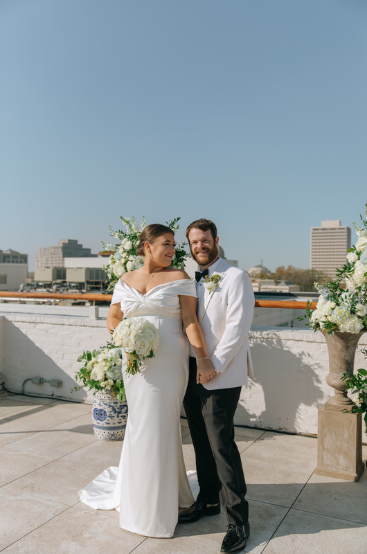 brooke paris and joe mcnamara marry in jackson mississippi rooftop