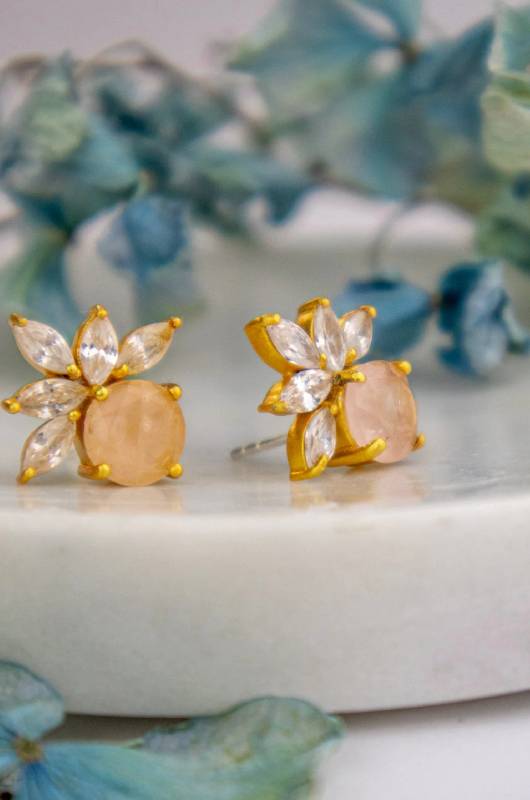 Delightful Gifts for the Holidays Rose Quartz Studs