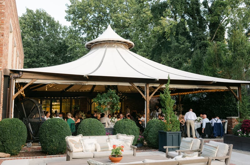 Elizabeth Owens and Stephen Southard Marry in Kentucky Reception Tent