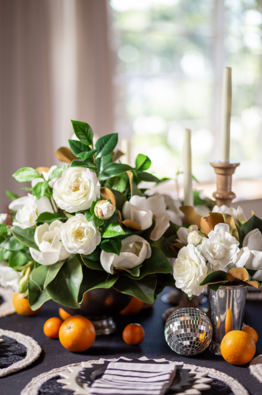 Fall Wedding Flowers With Something Borrowed Blooms gardenia centerpiece