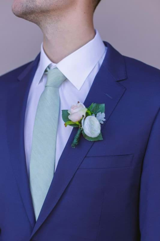 Fall Wedding Flowers With Something Borrowed Blooms lapel flower