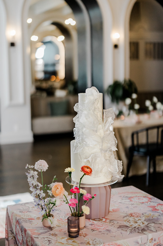 The Styled Challenge Charleston Mills House Cake and Florals