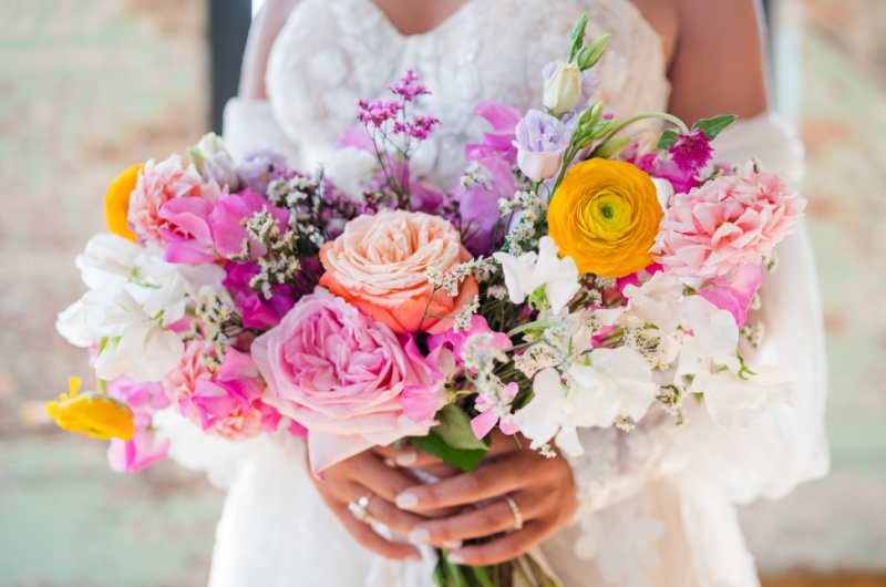 The Styled Challenge Wedding Event Cedar Room Charleston SC bridal bouquet