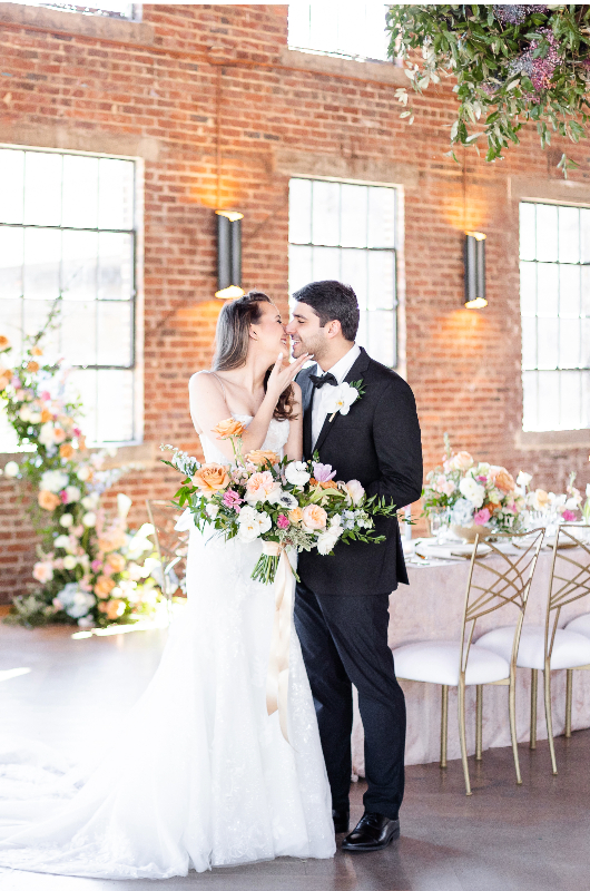 Urban Blooms Atlanta Georgia Couple Kiss