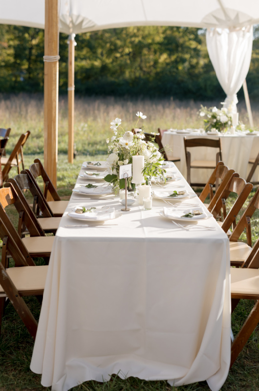 Actress Laura James Ecker Vintage Wedding tablescape