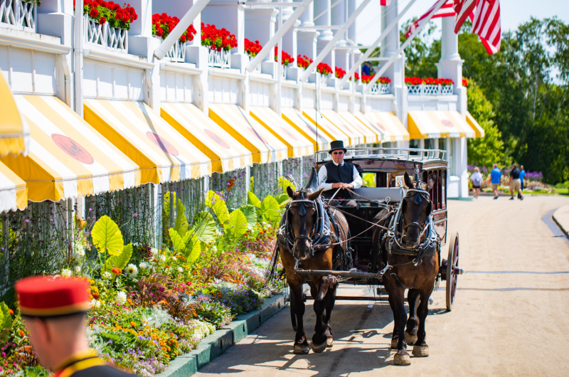 The Grand Hotel Mackinac Island Michigan carriage