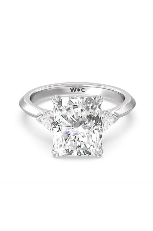 With Clarity the Elegance of Southern Simplicity Three Stone Ring