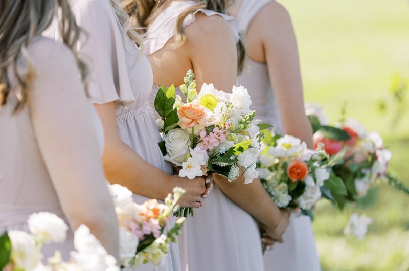 Abigail Magdzairz And Jason Best bridesmaids bouquet