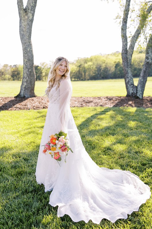 Abigail Magdziarz And Jason Best bride smiling