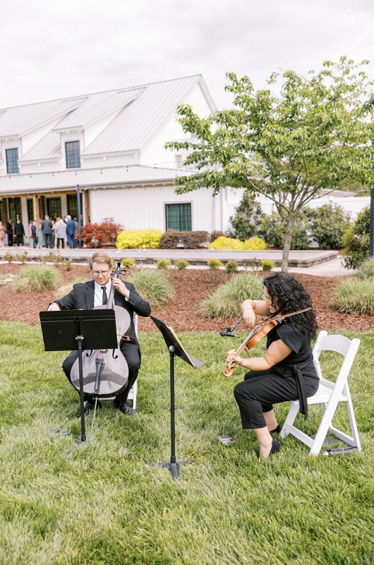Abigail Magdziarz And Jason Best wedding aisle Abigail Magdziarz And Jason Best ceremony strings musicians