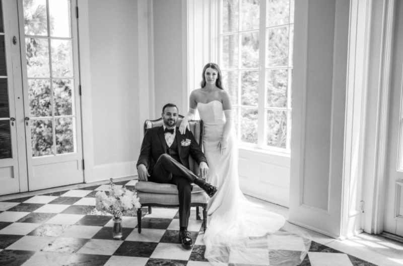 Ivory Dreams Columbia South Carolina wedding couple ready