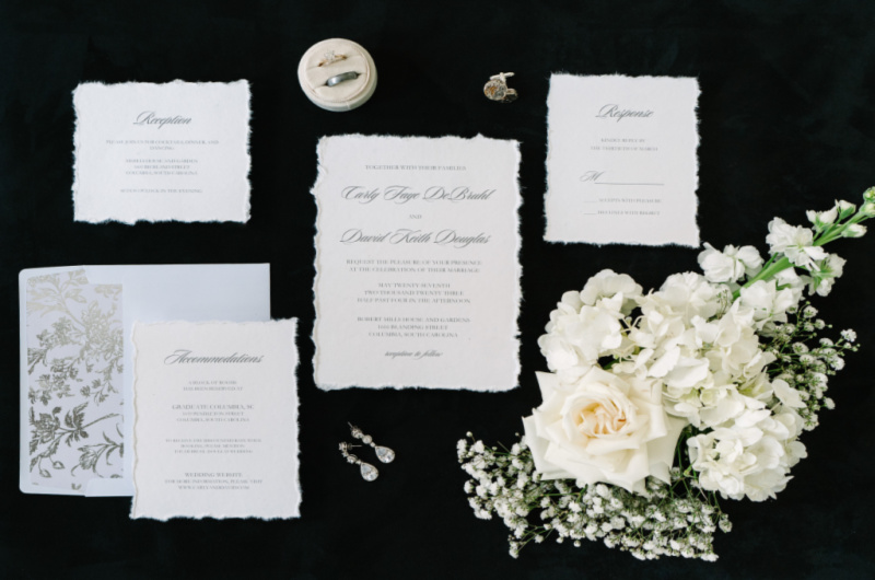 Ivory Dreams Styled Shoot Columbia South Carolina flat lay