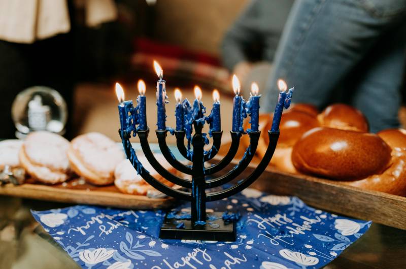 Jewish Weddings and Hanukkah Customs Menorah