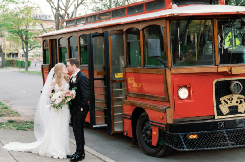 Madison Lawry And Ryan Deveikis Marry In Nashville TN trolly