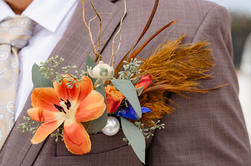 Swallows Eve Design Award The Styled Challenge Fredericksburg TX groom flower