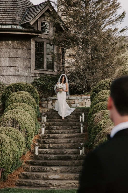 Kaitlyn Shaker And Jason Bete down the aisle