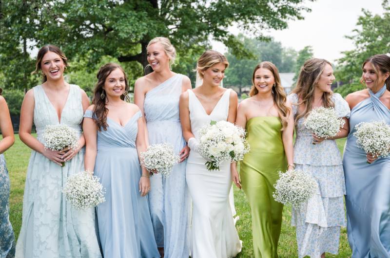 Mary Lane And Jackson Story bridesmaids