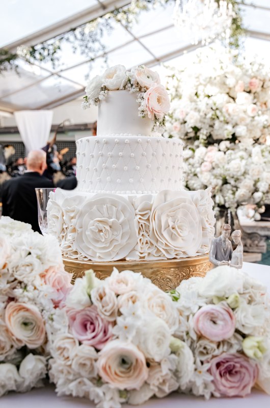 Paige Trauth And Taylor Hover wedding cake