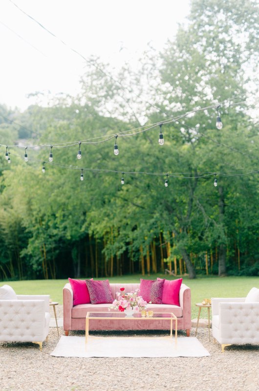 Pink Extravaganza Hendersonville North Carolina outdoor seating