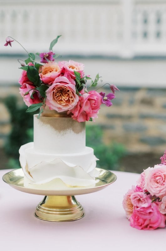 Pink Extravaganza Hendersonville North Carolina wedding cake