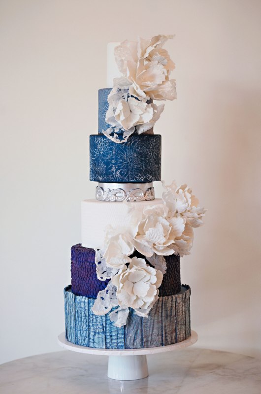 Something Borrowed Something Blue wedding cake