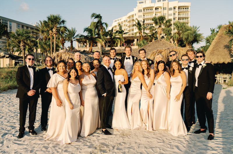 Taylor and Chris Wed Along Florida Gulf Coast at The Ritz Carlton Sarasota Wedding Party