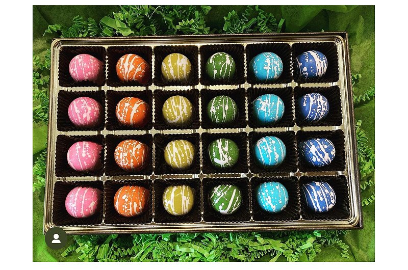 Celebrating Black History Month With Phillip Ashley Chocolates colorful balls chocolate