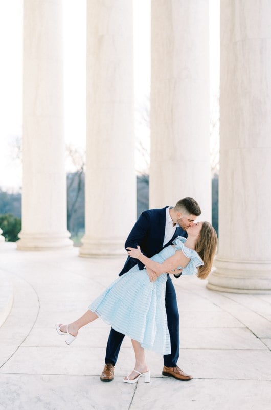 Chloe And Wilson Engagement Auburn Alabama kiss