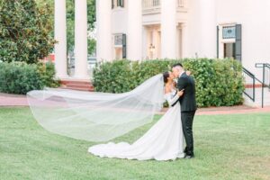 Elianna Chavez and Sam Davies Marry in Austin Texas Veil