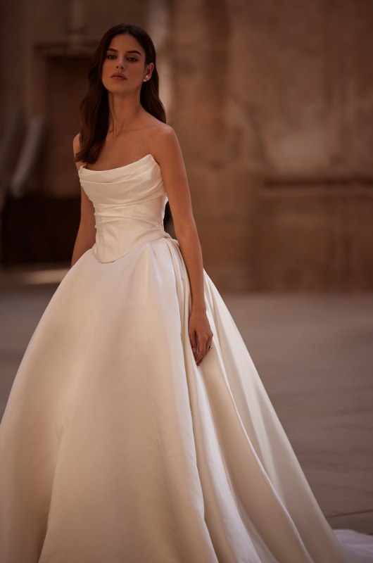 Grammys Red Carpet Bridal Inspiration milla nova satinelle gown