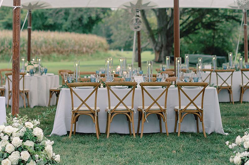 Marissa Newberger And Cole Nowlin reception table