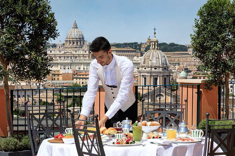 The Embodiment of Roman Romance waiter