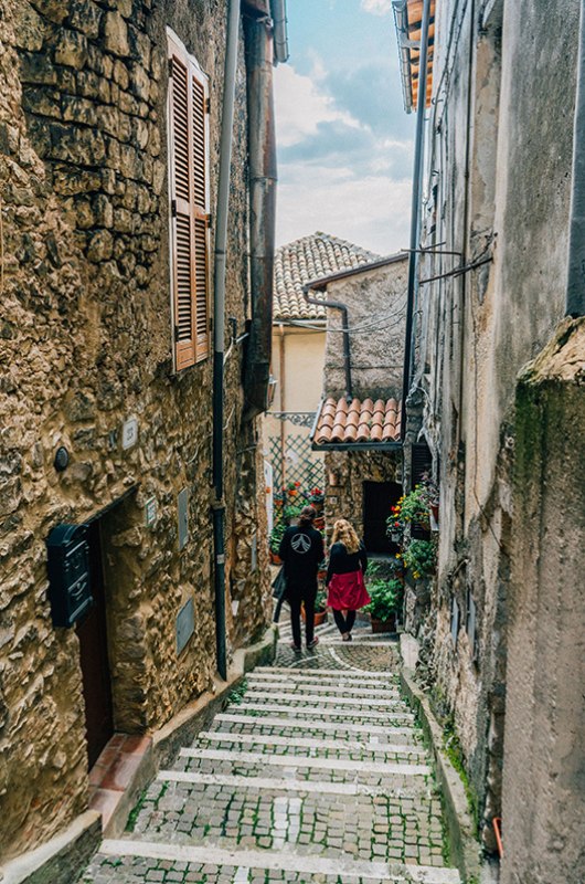 The Ranch Fuiggi Italy walking in town