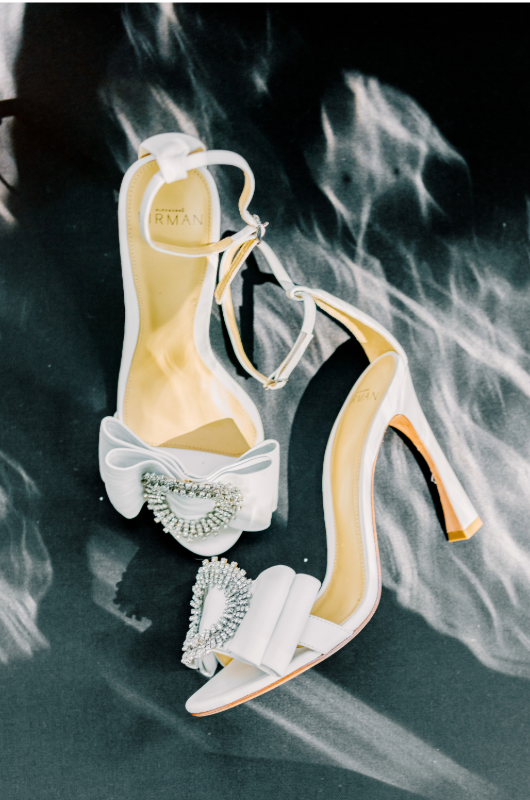 summer priester and alex hoffman real bride's shoes