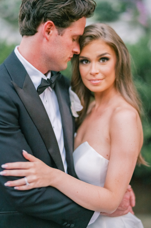 summer priester and alex hoffman real wedding bride and groom embrace summer priester and alex hoffman real wedding bride and groom embrace