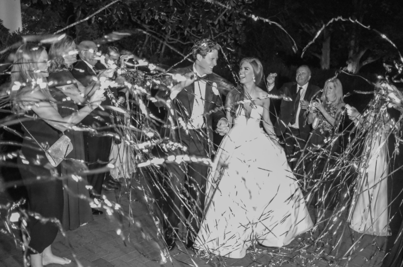 summer priester and alex hoffman real wedding confetti