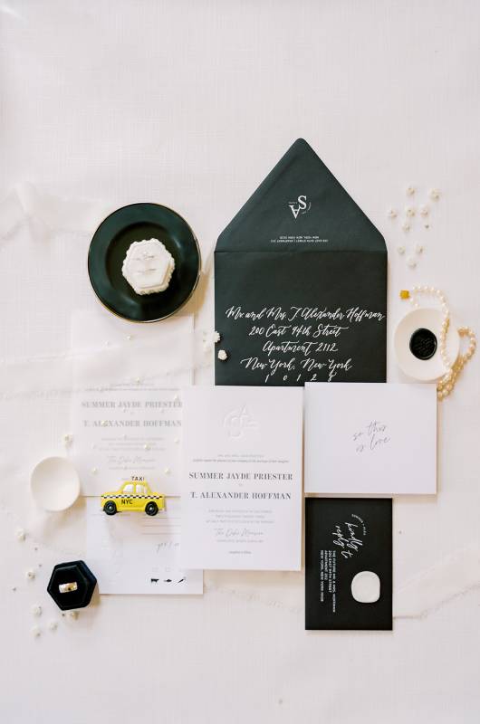 summer priester and alex hoffman real wedding invitations