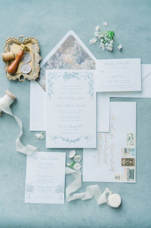 Styled Challenge by Southern Bride Four Seasons Nashville stationery