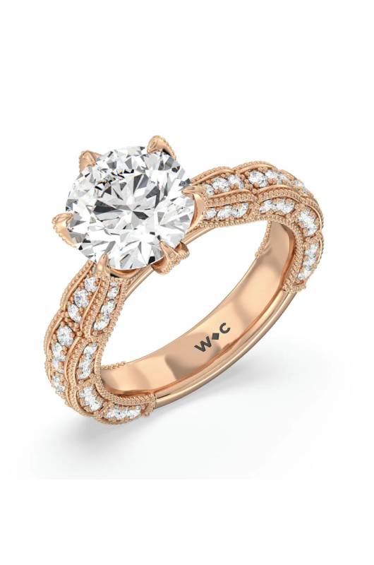 With Clairty Vintage Inspired Engagement Rings Central Park Ring Gold
