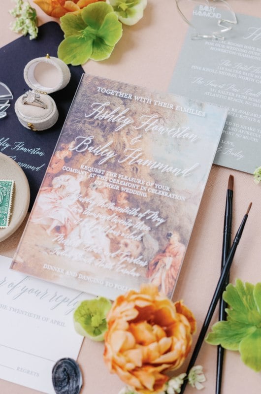 Ashley Howerton&Bailey Hammond Invitations Ashley and Bailey invitations