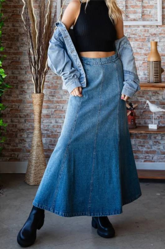 New Wave of Western Wear Denim Skirt