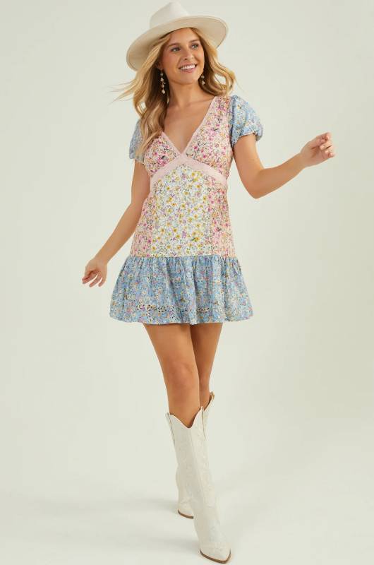 New Wave of Western Wear Eyelet Dress