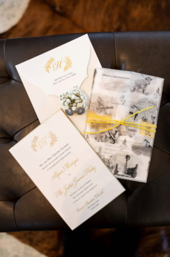 austin styled shoot country hill gold ribbon invitations austin styled shoot country hill gold ribbon invitations