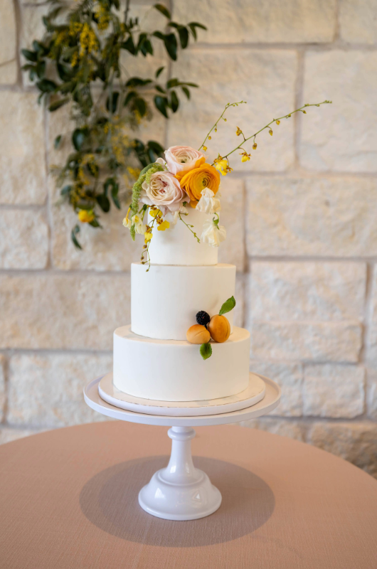 austin styled shoot country hill three tier small cake